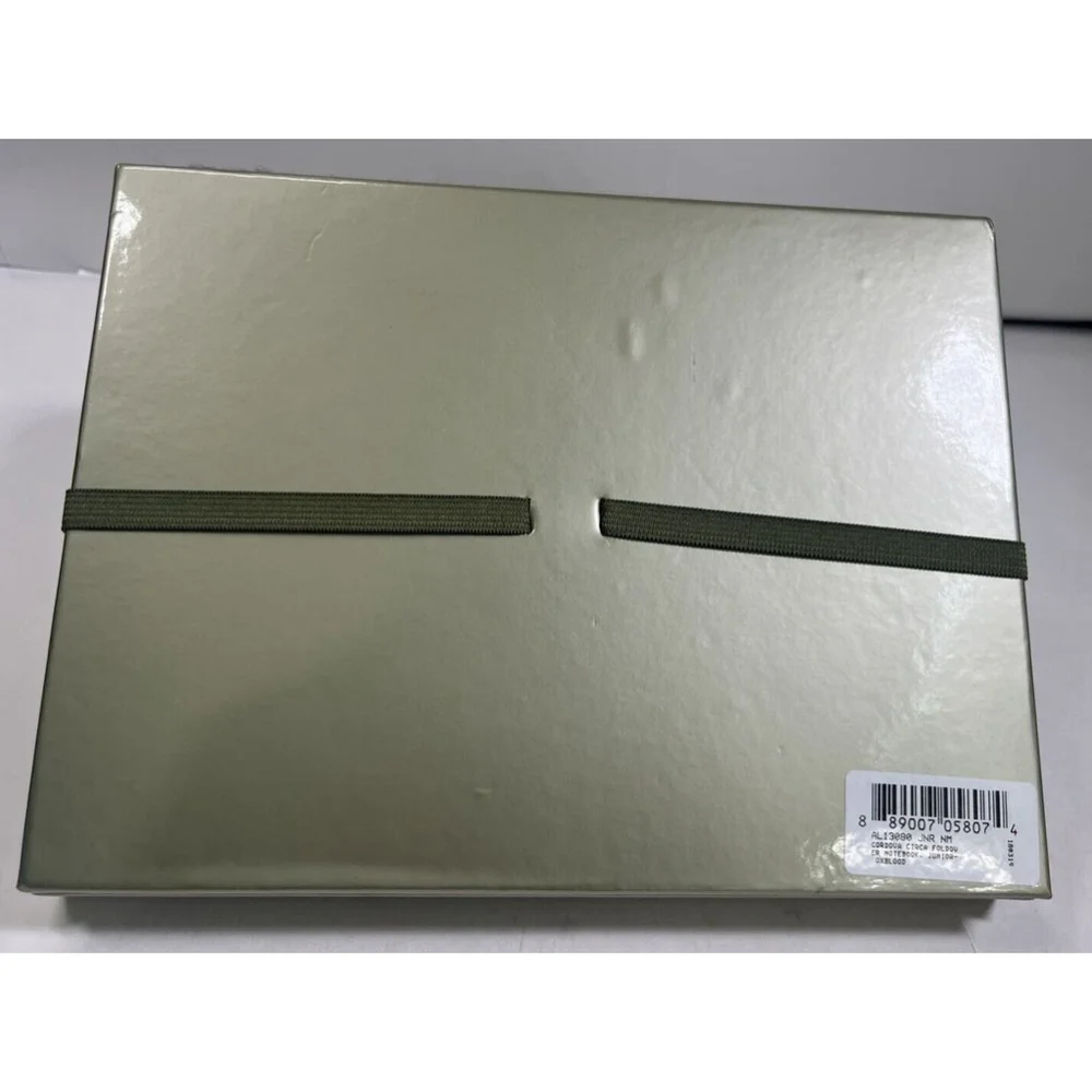 Levenger Circa‎ Cordova Leather Foldover Notebook Junior Size New In Box